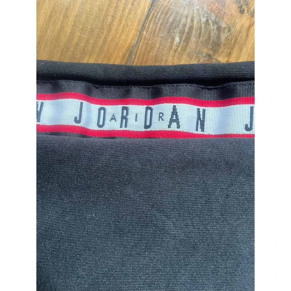 Jordan Air Mens Black Track Pants Side Stripe Joggers Jumpman Logo Small